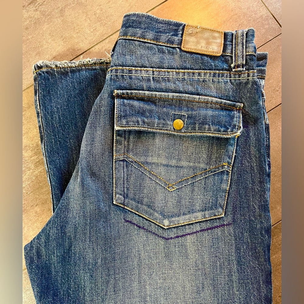 Dark Distressed Men's Jeans